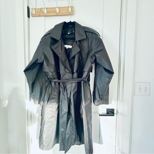 Black Bren  Rainwear Coat Trench coat size 12
